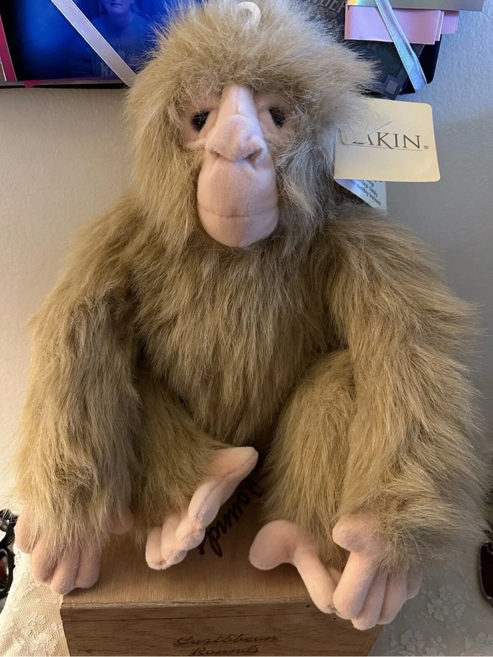 Dakin Huggables Plush JACOB Soft Furry Ape Monkey Stuffed Animal 15” New W/ TAGS